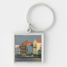 ABC Islands, CURACAO, Willemstad: Harborfront 2 Key Chains