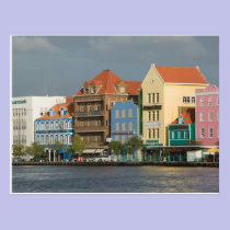 ABC Islands, CURACAO, Willemstad: Harborfront 2 postcards