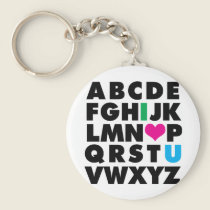 ABC's of Love keychains