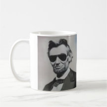 ABE LINCOLN IN SUNGLASSES COFFEE MUGS