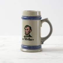 abe lincoln is my homeboy coffee mug