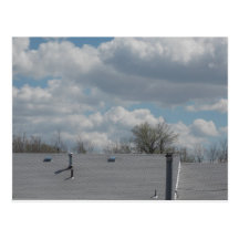 above the house tops postcard