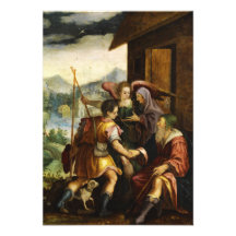 Abraham Dismisses his Son Ishmael by Jan Soens Custom Invitations