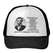 Abraham Lincoln House Divided Cannot Stand Quote Mesh Hat
