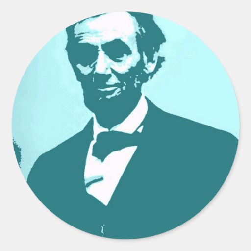 Abraham Lincoln Pop Art Sticker