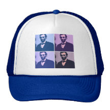 Abraham Lincoln Pop Art Trucker Hat