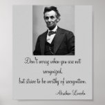 Abraham Lincoln Quote Posters