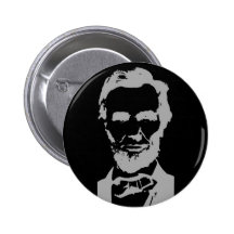 Abraham Lincoln silhouette Pin