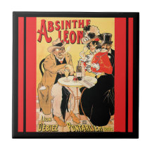 Absinthe Leon Ceramic Tile