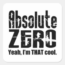 Absolute Zero Stickers
