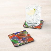 Abstract - Acrylic - Synthesis Drink Coasters