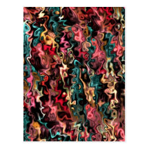 Abstract Art Big Goals Postcards