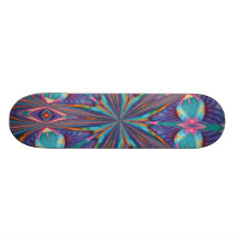 ABSTRACT ART CUSTOM SKATE BOARD