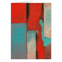 Abstract Art Painting The Corners Of My Mind Greeting Card