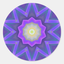 ABSTRACT ART ROUND STICKER