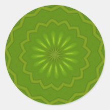 ABSTRACT ART ROUND STICKER