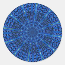 ABSTRACT ART ROUND STICKERS