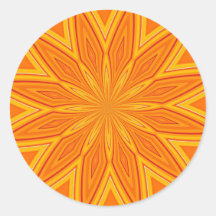 ABSTRACT ART ROUND STICKERS