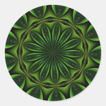 ABSTRACT ART ROUND STICKERS