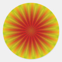 ABSTRACT ART ROUND STICKERS