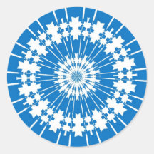 ABSTRACT ART ROUND STICKERS