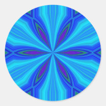 ABSTRACT ART ROUND STICKERS