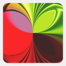 ABSTRACT ART SQUARE STICKER