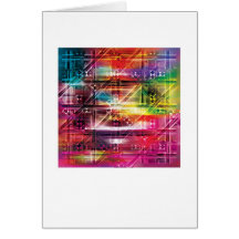Abstract Arty Greetings Card - TV Themed