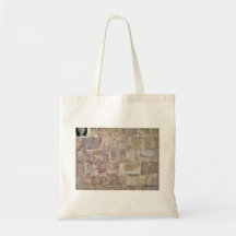 Abstract Background Of Dry Stone Wall Canvas Bags
