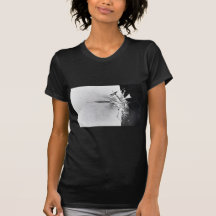 Abstract Black and White Wild Design Tee Shirt