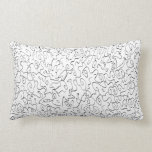 abstract black  waves classic pillows