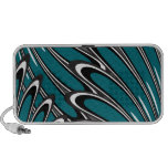 Abstract blue flowers speaker speakers