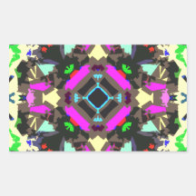 Abstract Colorful Symmetry Sticker