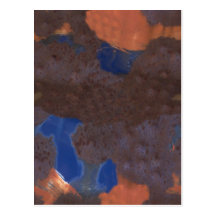 Abstract Colour Blend Post Card