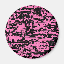 Abstract Crackle Refrigerator Magnets