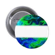 Abstract Design in Blue and Green. Pinback Button