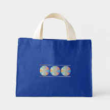 Abstract Disk Canvas Bags