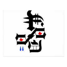 Abstract Face Postcard