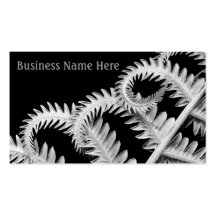Abstract Fern Artwork Business Cards