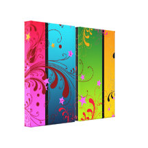 Abstract Floral PanelsFl Canvas Prints