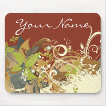 Abstract Flower Mousepad