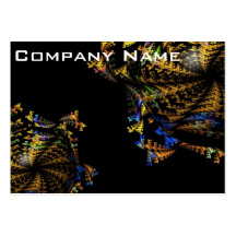 Abstract Fractal Globe Business Card Templates