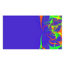 Abstract fractal profile card business card