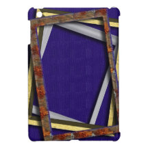 Abstract frame within a frame mini ipad cover case for the iPad mini