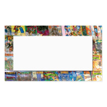 abstract from comic book store business card template