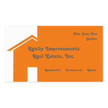 Abstract House Real Estate Business Card