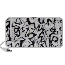 Abstract Japanese Calligraphy Notebook Speakers