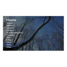 Abstract Maple and beech forests in winter Business Card