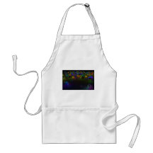 Abstract Multi Colour Circles Apron