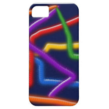 abstract neon tubes iphone 5 cover